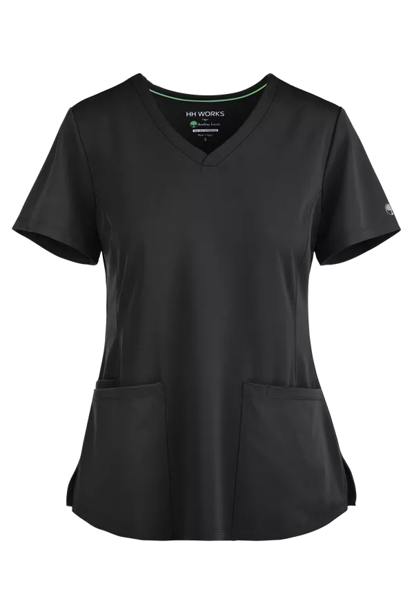 HH Works by Healing Hands Monica Women's 4-Pocket STRETCH V-Neck