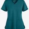 HH Works by Healing Hands Monica Women's 4-Pocket STRETCH V-Neck Scrub Top
