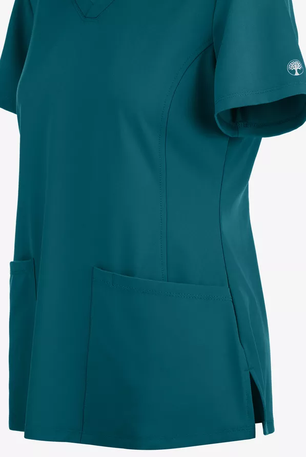 HH Works by Healing Hands Monica Women's 4-Pocket STRETCH V-Neck Scrub Top
